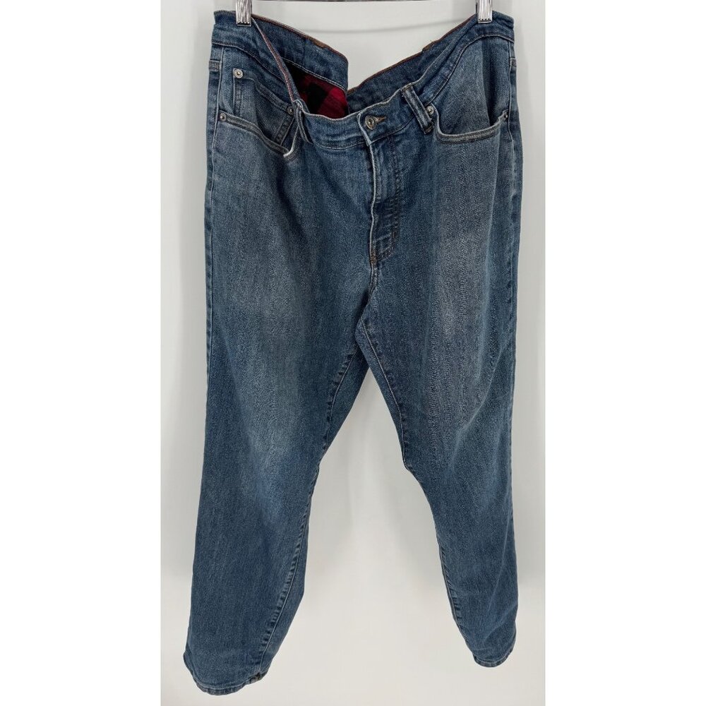 Eddie Bauer Men's H2Low Flex Flannel-Lined Jeans